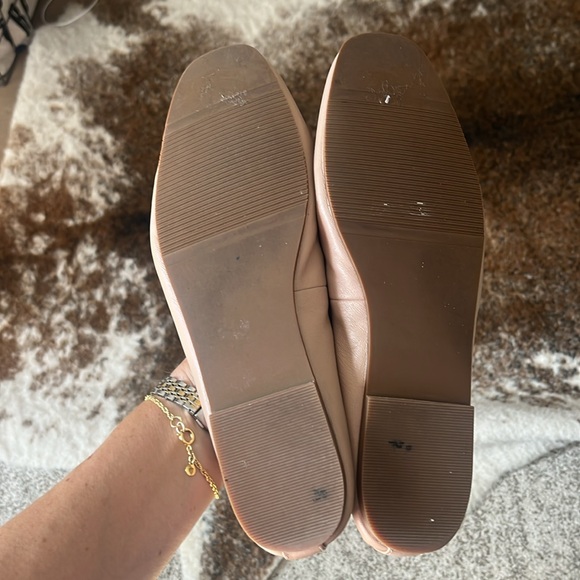 Linea Paola NEWRY | Soft Square Toe Ruched Nappa Ballet Flats - Picture 6 of 6